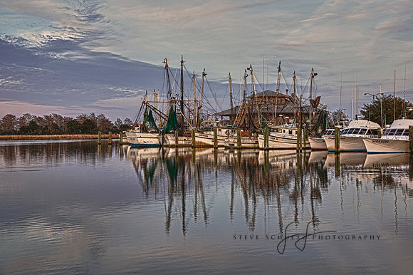 Apalachicola Florida Sunrise Commercial Fishing Marina 4