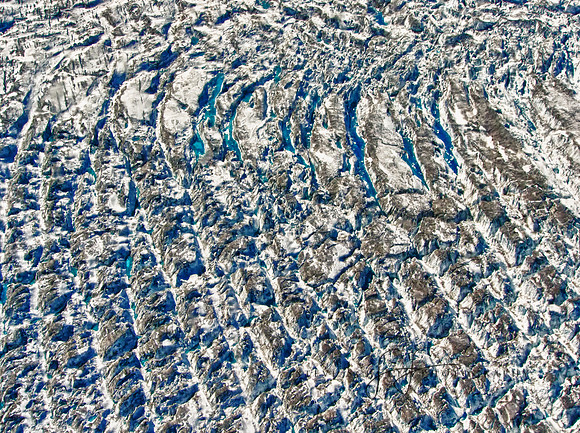 Alaskan Glacier from plane