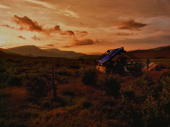 Sunset at Ophir Creek hdr